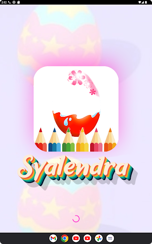 coloring easter kinder eggs Screenshot 1