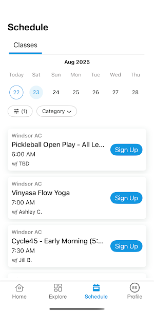 Windsor Athletic Club Screenshot 3