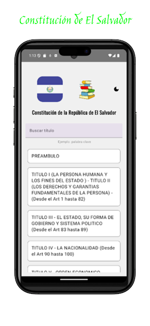 Constitución de El Salvador Screenshot 0