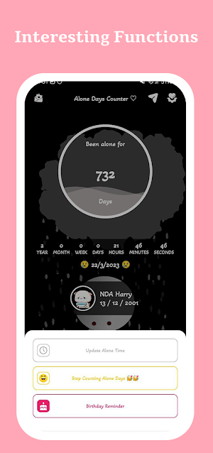 ImOkey : Alone Days Counter Screenshot 2