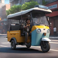 Tuk Tuk Auto Rickshaw 3D
