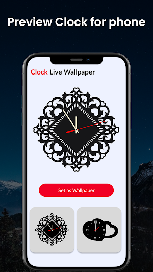 Clock Live Wallpaper 3D Analog Screenshot 3