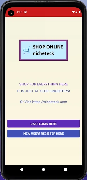 Shop Online nicheteck Screenshot 0