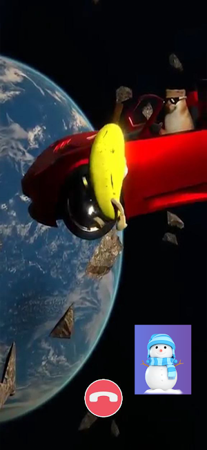 Banana Cat Happy Calling Screenshot 1