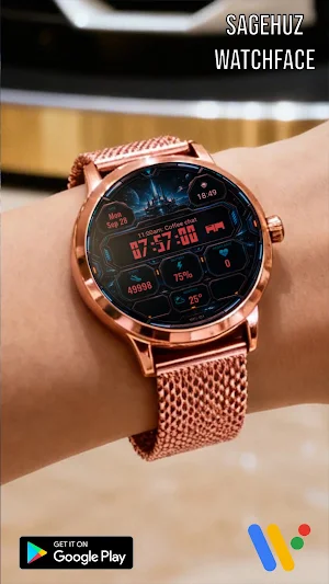 A155 Sci-fi watchface Screenshot 0