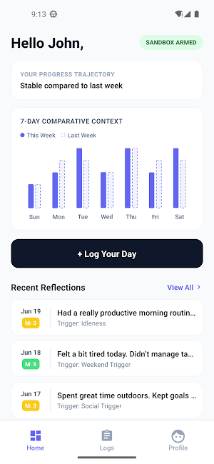 Modus: Private Mood Tracker Screenshot 0