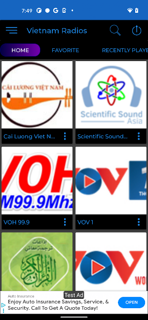 Vietnam Radio + Recorder Screenshot 1