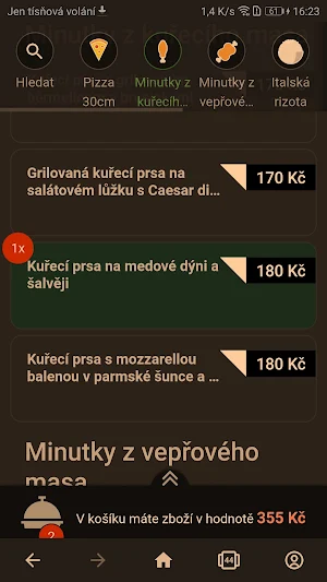 Pizzerie Velešín Screenshot 2