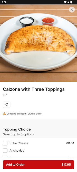 Cali-forno Pizzeria Screenshot 2