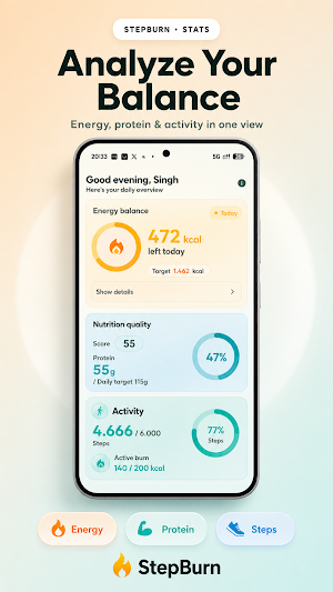 StepBurn: AI Meal & Step Track Screenshot 2