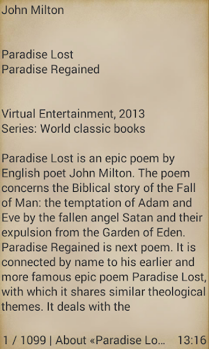 Paradise Lost. Paradise Regained Screenshot 1