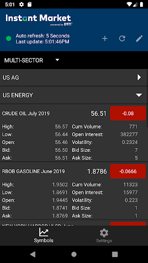 DTN Instant Market Screenshot 1