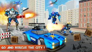 CS Police Transform Robot Game Screenshot 3
