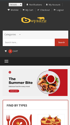buysara - Online Cake Delivery - Food Delivery App Screenshot 0