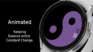 Yin Yang Animated Watch Face Screenshot 1