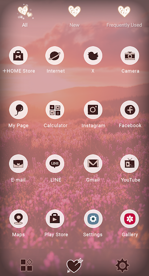 Flower Field at Sunset Theme Screenshot 2