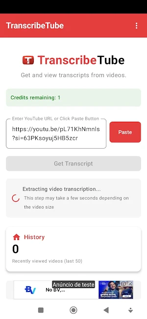 TrancribeTube - Video to Text Screenshot 2