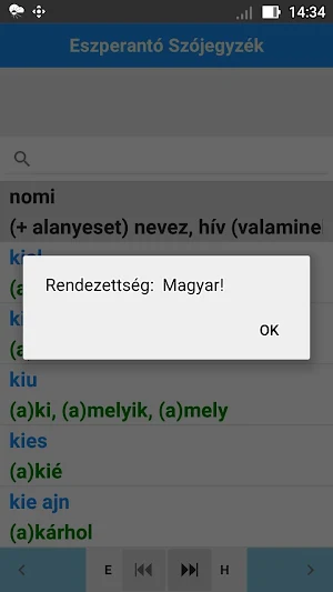 Eszperantó Szójegyzék Screenshot 3