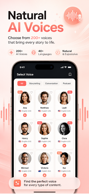 Audibly: Text to Speech Screenshot 1