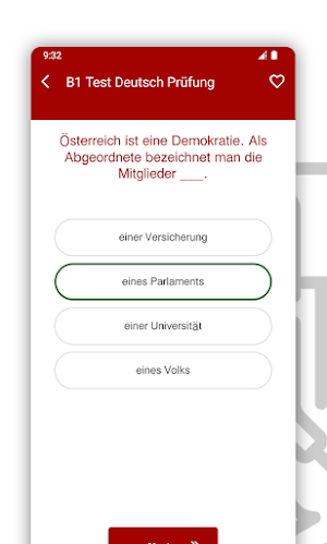 B1 Test Deutsch Prüfung Screenshot 3