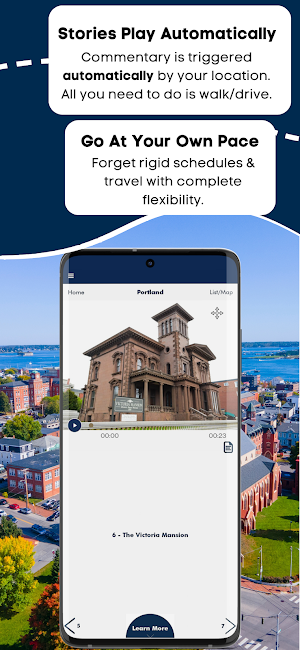 Portland Maine Audio GPS Guide Screenshot 2