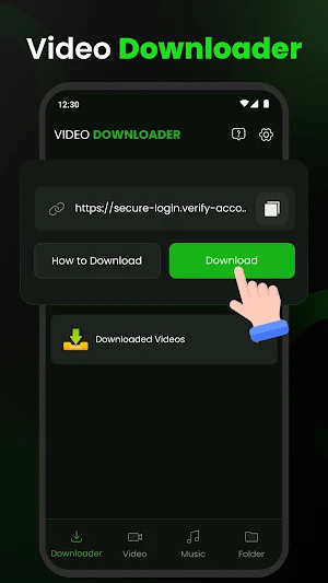 Video Downloader & Player Home Screenshot 1
