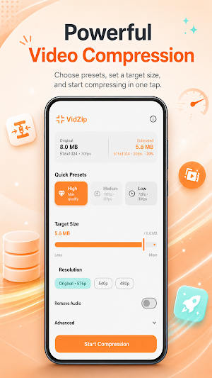 Video Compressor MP4 Screenshot 0