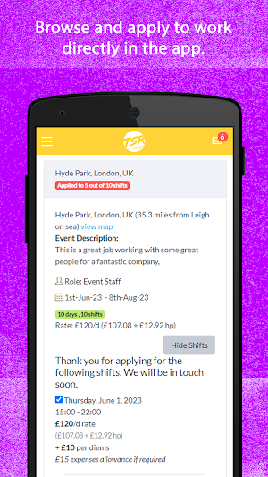 TSR Staff App Screenshot 0