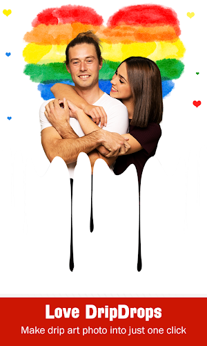 Love Drip Effect Photo Editor & DSLR Blur Screenshot 0