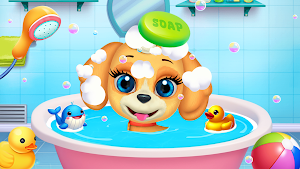 Cute puppy care & dress up Screenshot 0