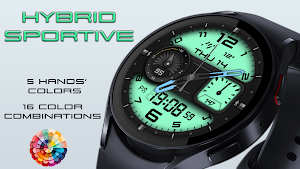 Hybrid Sportive Watch Face Screenshot 2
