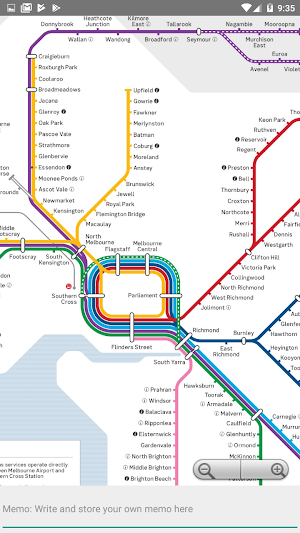 Melbourne Metro Train Bus Map Screenshot 1