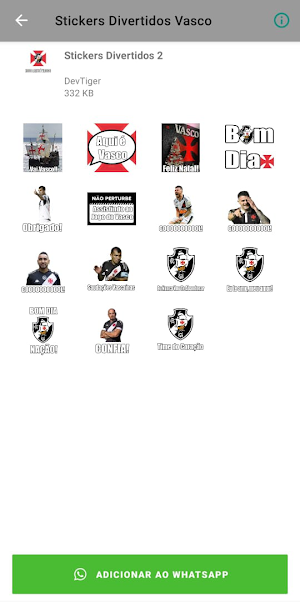 Fun Stickers Vasco Screenshot 1