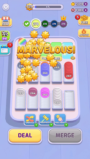Merge Coin Brain POP:ASMR Sort Screenshot 1