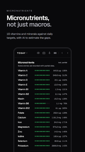 Pensum Calorie & Macro Tracker Screenshot 2