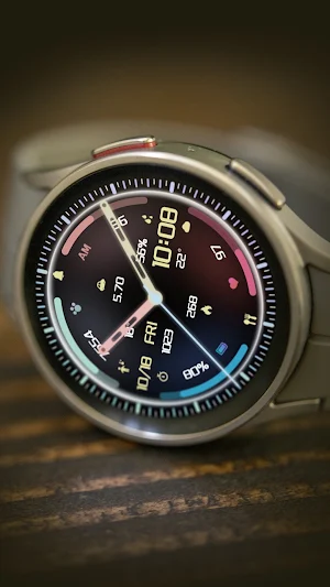 ZKin Watch Face Colorful Halo Screenshot 2