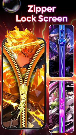 ZipWall : Zipper Lock Screen Screenshot 2
