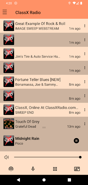 ClassX Radio Mobile Screenshot 2