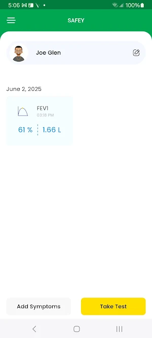 Safey Peak Flow Screenshot 0