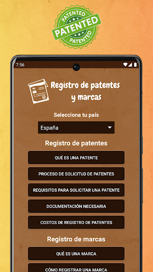 Registro de Patentes y Marcas Screenshot 0