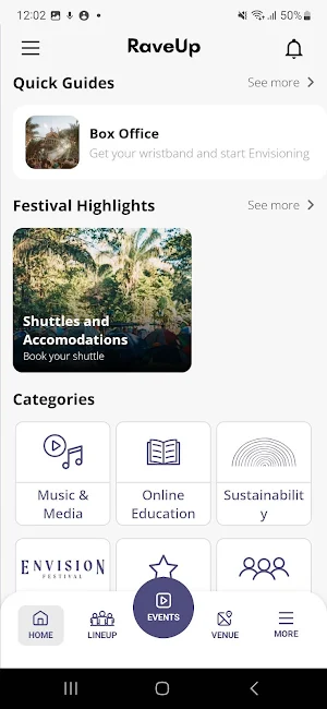 RaveUp Screenshot 1