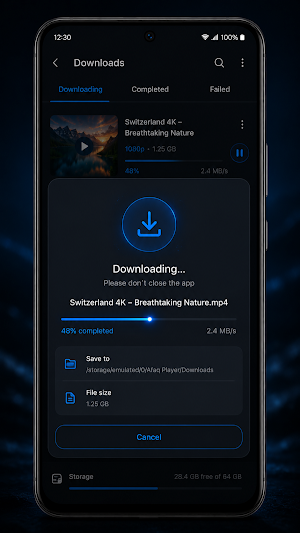 Afaq Player - مشغل فيديو Screenshot 0