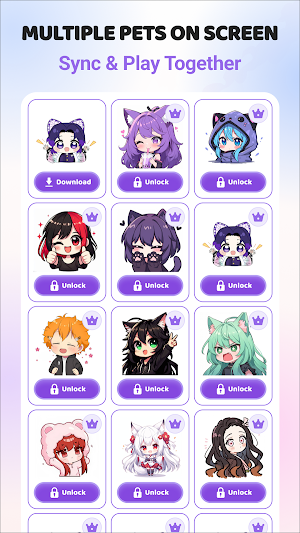 Live Anime Shimeji On Screen Screenshot 1