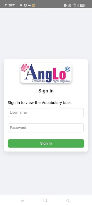 AngLo English Vocabs Screenshot 0