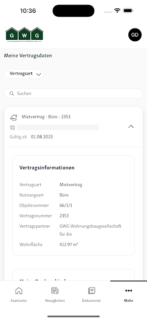 GWG StädteRegion Aachen mbH Screenshot 2