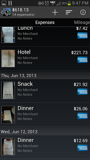 Expense Manager PRO by BluJ IT Screenshot 2
