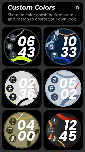 Orbital Rings Watch Face Screenshot 2