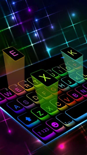 Led Colorful Keyboard Theme Screenshot 0