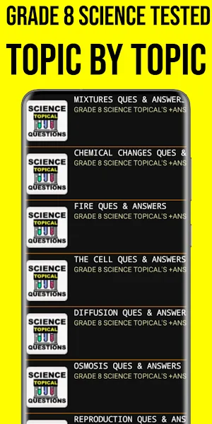 Grade 8 Science KJSEA Topicals Screenshot 0
