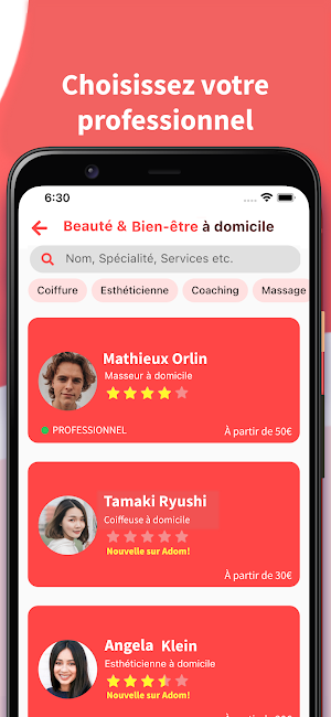 Adom - Services à domicile Screenshot 1